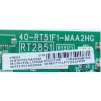 MAIN PARA TV TCL / NUMERO DE PARTE 08-CM40TML-LC234AA / 40-RT51F1-MAA2HG / 08-RT51F03-MA200AA / 08-RT51F03-MA300A / V8-R851T10-LF1V102.018588 / PANEL V400HJ6-PE1 / MODELO 40S334	